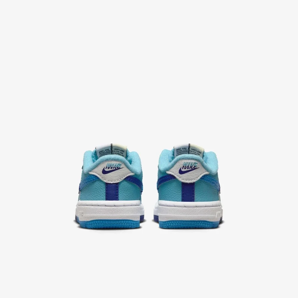 Nike Force 1 LV8 2 DX2165-100 Sneakers Toddler 10C Blue Lifestyle Shoes HTAT1305